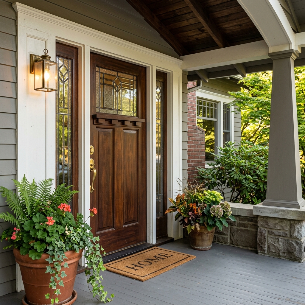 Craftsman front door detail